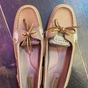 Gold Sperry Topsiders